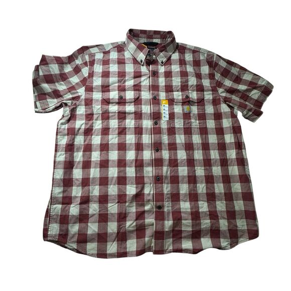 CARHARTT LOOSE FIT MIDWEIGHT‎ SHORT-SLEEVE SHIRT MENS XXL NWT - Picture 1 of 8